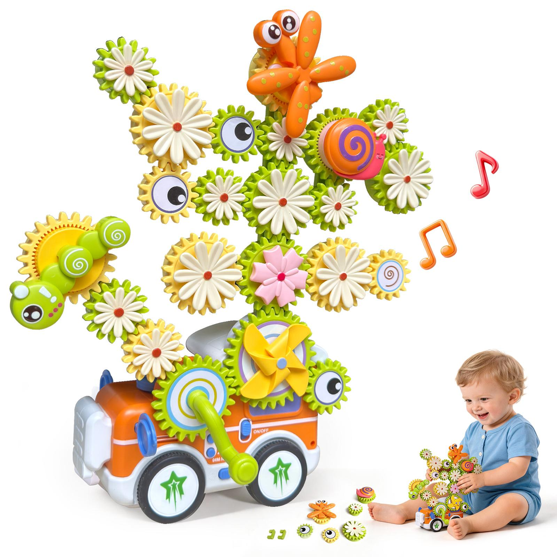 Children playing with the Spinning Gear Adventure