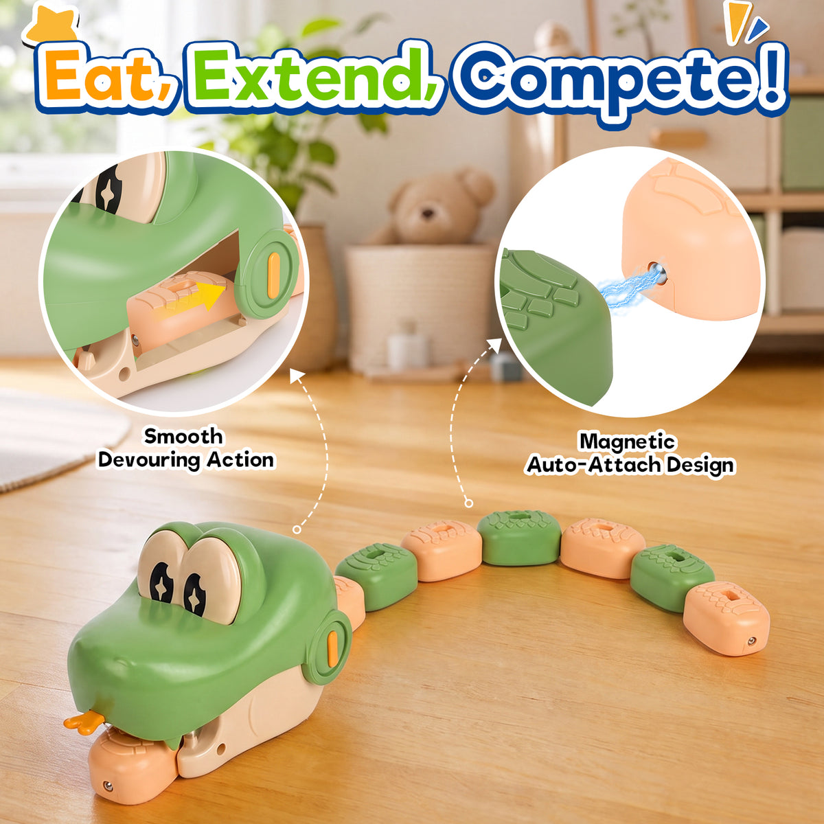Remote Control Growing Snake Game for Kids