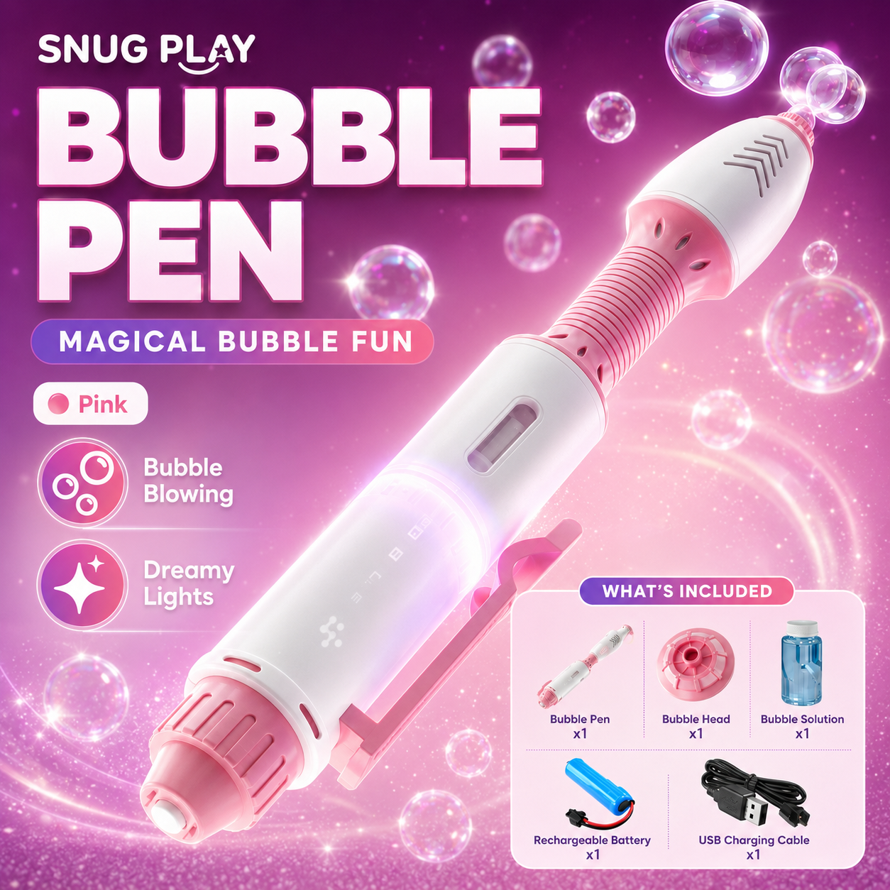 SnugPlay Magical Bubble Pen